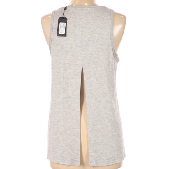 RAG‎ & BONE Large Gray Kat Split Back Tank Top NWT - Picture 3 of 7